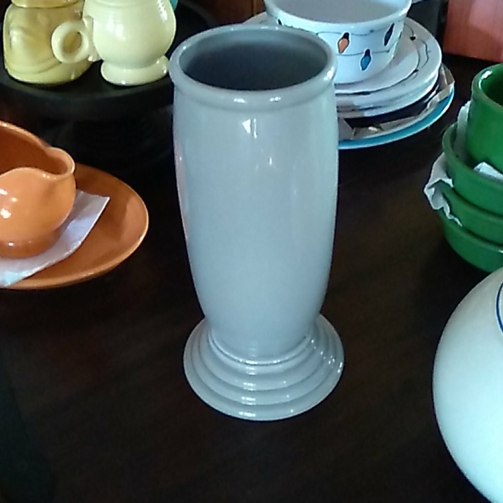Fiesta Gray Millennium III vase